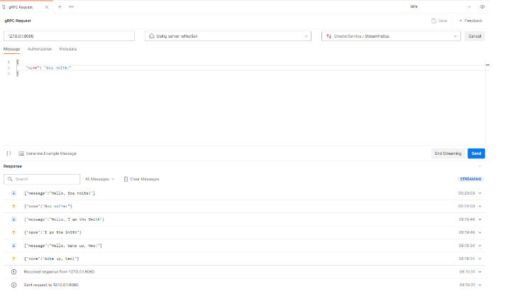 postman grpc